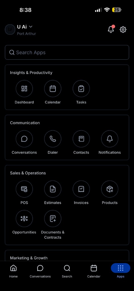 U ai mobile apps hub